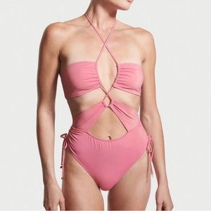 Victoria’s Secret Cutout Multi-way Halter One Piece Swimsuit 🩱